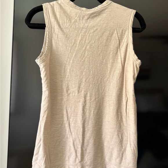 James Perse Cream Sleeveless Tee Size 0 - Never worn NWOT - Picture 4 of 7